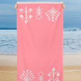 Schafer Home Ethnic Plaj Havlusu-75X150-Pembe