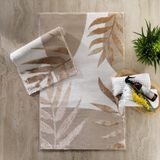 Schafer Home Floral 2 Li Pamuk Floş Banyo Paspası-Gold
