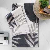 Schafer Home Floral 2 Li Pamuk Floş Banyo Paspası-Gri