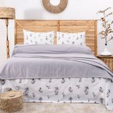 Schafer Home Hera Çift Kişilik Pike Takımı 4 Parça-Gri - 200x220