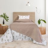 Schafer Home Hera Tek Kişilik Pike Takımı 3 Parça-Bej - 160x220