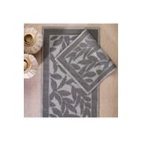 Schafer Home Leaf 2 Li Banyo Paspası-Gri