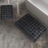 Schafer Home Pia 2 li Peluş Banyo Paspası-Antrasit