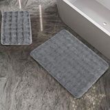 Schafer Home Pia 2 Li Peluş Banyo Paspası-Gri