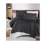Schafer Home Soren 3 Parça Yatak Örtüsü Seti 230X240 Cm-Siyah