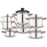 Schafer Honor Rosegold 14 Parça Çelik Çeyiz Seti