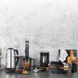 Schafer Kea Elektro Mega 4'lü Elektrikli Çeyiz Seti – Inox Çelik Siyah Kahve Makinesi, Blender, Tost Makinesi, Çaycı
