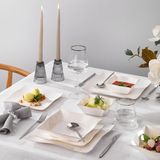 Schafer Lovise Yemek Takımı 24 Parça-Platin - 24 Parça Yemek Takımı