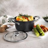 Schafer Micro Mini 14 cm Yanmaz Yapışmaz Derin Tencere-Antrasit - 14 cm Derin Tencere