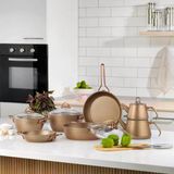 Schafer New Range Tencere Seti 11 Parça Bakır