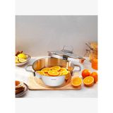Schafer New Stahl Çelik Basık Tencere 26 Cm 2 Parça-Inox