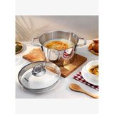 Schafer New Stahl Çelik Tencere 20 Cm 2 Parça-Inox