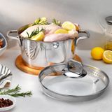 Schafer New Stahl Çelik Tencere 24 Cm 2 Parça-Inox