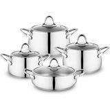 Schafer New Trendy 8 Parça Inox Çelik Tencere Seti