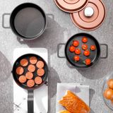 Schafer Retro Cast Mini Döküm 5 Parça Rosegold Tencere Seti