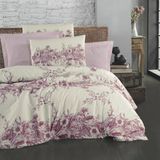 Schafer Rose Çift Kişilik Nevresim Takımı-4 Prç. - 200 x 220 cm - Pembe - Beyaz