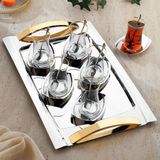 Schafer Shafer Allure Çelik Çay Seti 19 Parça-Gold - 19 Adet