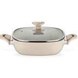 Schafer Shf-26440 Gastronomie Granit 26 cm Krem Karnıyarık Tenceresi