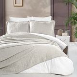Schafer Shine Yatak Örtüsü Seti 3 Parça Bej - 240 x 260 cm
