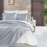 Schafer Shine Yatak Örtüsü Seti 3 Parça Indigo - 240 x 260 cm - İndigo