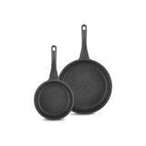 Schafer Stark-famos Xl 2 Parça Granit Döküm Tava Seti Yanmaz Yapışmaz - Gri ( 20 Ve 28 Cm )