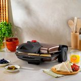 Schafer Start Kahverengi Tost Makinesi 1750 W Granit Plaka Çift Taraflı Izgara Özelliği