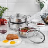 Schafer Steel Storm Çelik Sahan Seti 6 Parça-Inox - Çok Renkli
