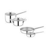Schafer Steel Storm Çelik Sahan Seti 6 Parça-inox Gri