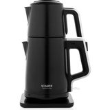 Schafer Teaform Plus Elektrikli Çay Makinesi 0,8 L Çelik Siyah Renkli Şık Tasarım