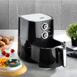 Schafer Thermochef 3,5 lt Yağsız Pişirme Teknolojisi Manuel Sıcak Hava Fritözü Siyah
