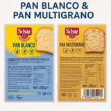 Schar Pan Blanco 250G Dilimli Ekmek + Schar Pan Multigrano 250G Glutensiz Ketenli Ayçekirdekli Ekmek - 500 gr
