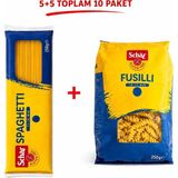 Schar Spagetti ve Fusıllı Glutensiz Makarna 250 gr *(5 +5 ) - 2,5 kg