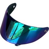 Scharf Axxis V18C Uyumlu Rainbow Vizör – Uv Korumalı, Dayanıklı Kask Camı - Yeşil - Mor