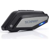 Scharf L8 Bluetooth Motosiklet Intercom - Kristal Net Ses, 30 Saat Pil Ömrü! - Siyah - Gri