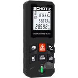 Schatz 100 Metre Lazerli Mesafe Ölçer Kırmızı Işık Lazermetre (Siyah)