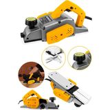 Schatz 800W Sjs Metal Şanzıman Bakır Sargı Motor Çift Bıçaklı Planya Rende Makinesi Sarı