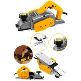 Schatz 800W Sjs Metal Şanzıman Bakır Sargı Motor Çift Bıçaklı Planya Rende Makinesi Sarı