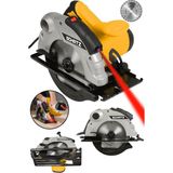Schatz Profesyonel 1400W Metal Şanzıman Lazerli Daire Testere Bakır Sargılı Sunta Kesme Makinesi Sarı