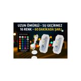 Schenna Kumandalı Rgb 16 Renk 2 Adet Drone Bisiklet Araç Çakarlı Lamba 7 Renk Su Geçirmez