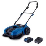Scheppach Akülü Süpürme Makinesi C-S610-X 2Ah Akü ve Şarj Cihazı ile | 20V-IXES Serisi | 610 mm Çalışma Genişliği | Maksimum Alan Performansı 2000 m² | 20 L Süpürme Kabı | Yumuşak Profil Tekerlekler