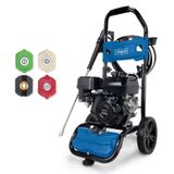 Scheppach Benzinli yüksek basınçlı temizleyici HCP5000 | 4 başlık başlığı, temizleme iğnesi, nozul temizleme iğnesi ve 9,2 m hortum | 241 bar basınç | 4,3 kW – 5,9 PS benzinli motor | 570 l/saat