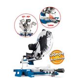 Scheppach Hm140l Elektrikli Marangoz Tezgah Tipi Açılı Kesim - Radyal Gönye Kesme Makinası 305 MM