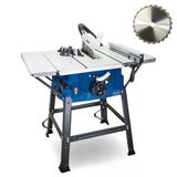 Scheppach HS100S tezgah tipi daire testere, 230 V, 2000 W, kesme yüksekliği 85 mm, testere bıçağı çapı 250 mm, masa genişletmeleri ve alt iskelet dahil, genişletilmiş masa boyutu 642 x 940 mm, masa