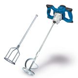 Scheppach PM1400 el mikseri, 1400 W güç ve 590 mm çubuk uzunluğu | Karıştırma çubuğu Ø 120 mm | 2 m kablo, M14 dişli, dakikada 0-760 devir | Beton, sıva, alçı ve boya için boya ve harç