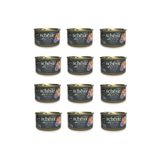 Schesir 12x80 gr After Dark Sos İçinde Tavuk Etli ve Ördek Etli Tahılsız Yetişkin Kedi Konservesi
