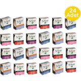 Schesir 24 Adet Karışık Tatlı Kedi Konservesi 85 gr Ekonomik Mama Segmenti