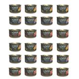 Schesir 24x80 gr After Dark Parça Etli 3 Çeşit Karma Kedi Konservesi
