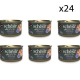Schesir 24x80 gr After Dark Parça Etli Tavuklu ve Ördekli Konserve