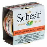 Schesir 6x70 gr Ton Balıklı Ve Levrekli Soslu Yetişkin Kedi Konservesi