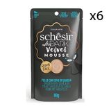 Schesir 6x80 gr After Dark Tavuk ve Bıldırcın Yumurtalı Pouch Mousse Kedi Yaş Maması